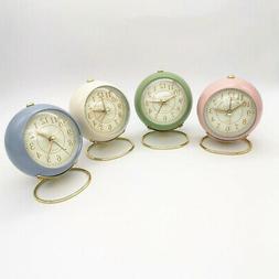 Round Desktop Quartz Clock Bedside Decoration