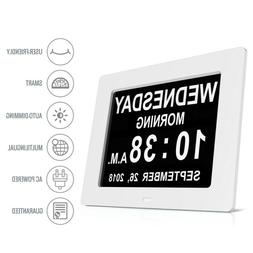 Abs Wall Mount Led Multi-language Calender W/ Uk Plug