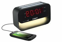 New Timex LED Display Dual Alarm System with LED Night light