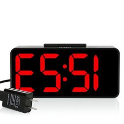 With 8.9 Large Led Display, Dimmer, Snooze And Alarm Control