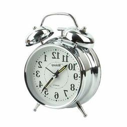 For Heavy Sleepers 4 Twin Bell Vintage Alarm Clock With Back