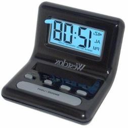 Westclox LCD Black Bedside Alarm Clock