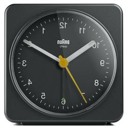 Braun BN-BC03B Large Black Square Quartz Alarm Classic Trave