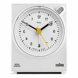 Braun BNC004WHWH Classic Analog Quartz Alarm Clock