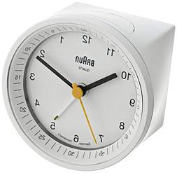 Braun BNC007WHWH Classic Light Analog Quartz Alarm Clock