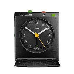 Braun BNC005BKBK Classic Motion Analog Quartz Alarm Clock