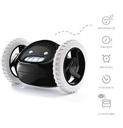 Y Alarm Clock On Wheels In Black