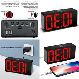 Radios Digital Alarm With Usb Port For Charging, Adjustable 