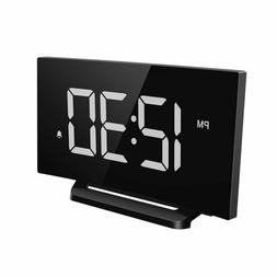 , Curved-screen Clock With 5'' Led Display And Dimmer