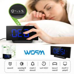 3.75' Curved-screen Clock With Led Dimmer Display