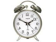Company 3655e Pewter Quartz Analog Alarm Clock