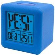 Equity 70918 Blue Soft Cube LCD Alarm Clock