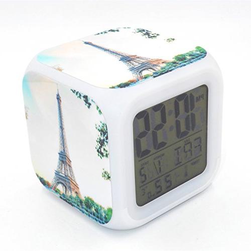 Boyan Alarm Clock Design Creative Desk Clock Glowing Electronic Digital Clock Unisex Kids Gift