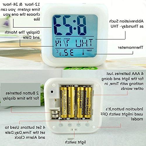 Boyan Alarm France Paris Eiffel Design Creative Desk Table Clock Glowing Electronic Led Digital Clock Unisex Adults Kids Toy Gift