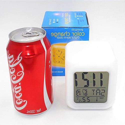 Boyan Led France Design Desk Clock Glowing Electronic Led Digital Alarm Unisex Kids