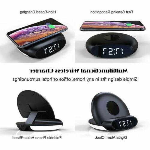 Qi Wireless Charger Dock Stand Pad Holder Fast Charging For 
