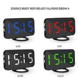 Night Lights Wall Clock With Usb Charger Us Stock