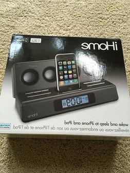 New iHome 30 Pins Dock Charger/Clock Speaker For iPod Nano 4