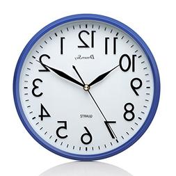 ,decorative Indoor/kitchen Round Clock,3d Numbers Display,ba