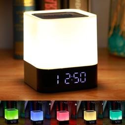 VIVOHOME Rechargable Bluetooth Speaker Smart Night Light LED
