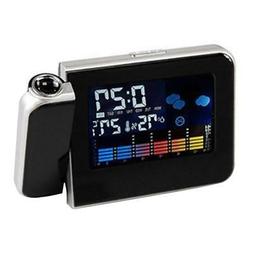 Time Alarm Clock Weather Station Projector