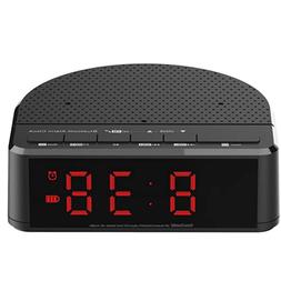 Radio Wake Up Red Light Digital Fm With Bluetooth Speaker