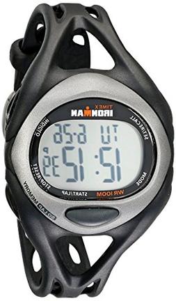 Timex Men's T54281 Ironman Sleek 50 Full-Size Black/Silver-T