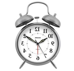 Sharp Twinbell Quartz Analog Alarm Clock