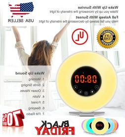Digital Led 6 Color Switch Radio Sunrise Natural Bed