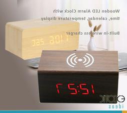 Time Date Temperature Display W Iphone X Wireless Charger